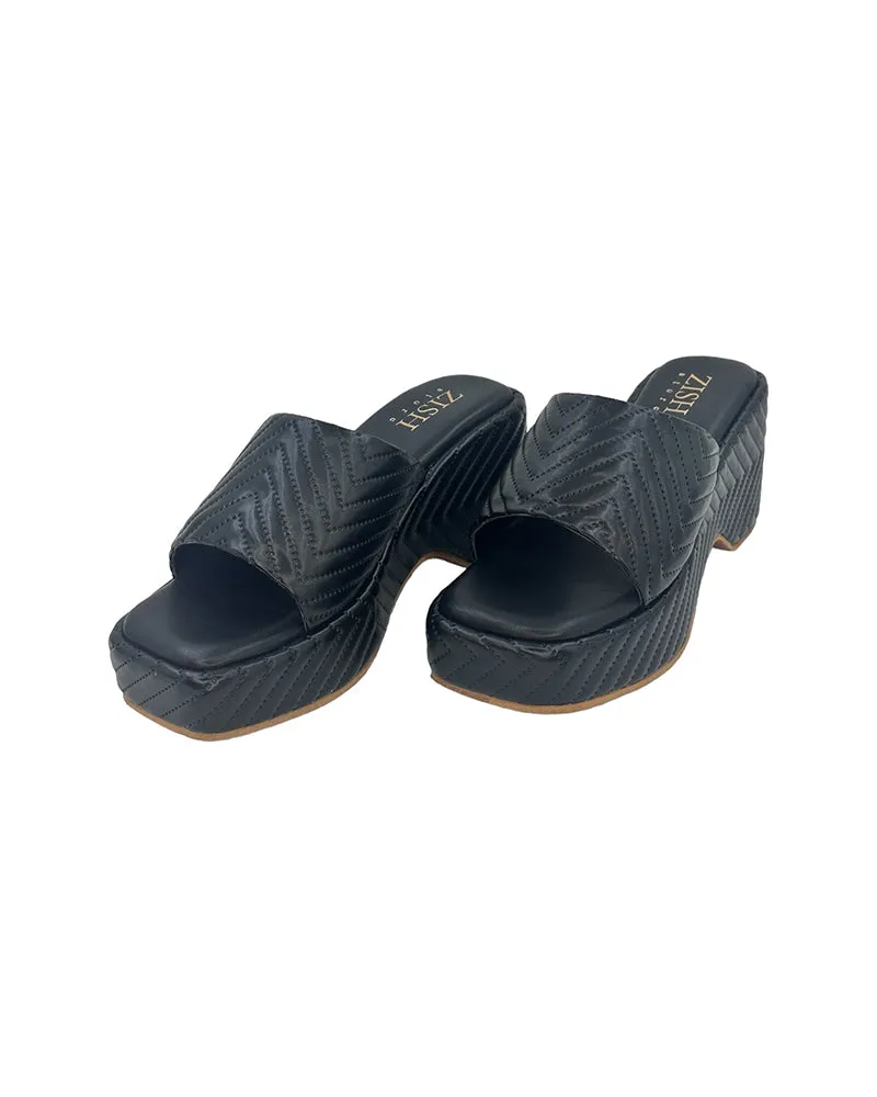 Black Zig Zag Slides